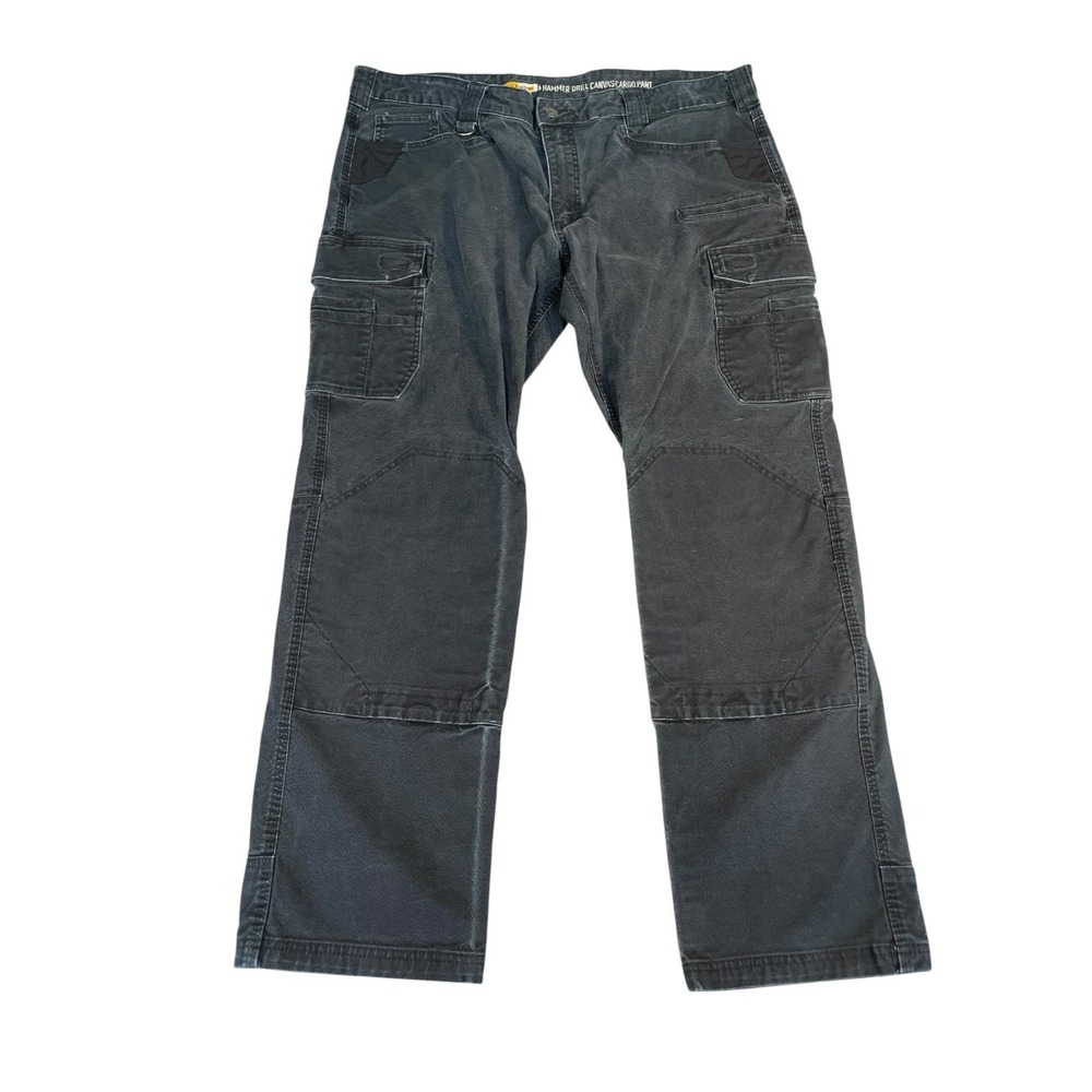 Noble Outfitters Hammer Drill Canvas Cargo Pants Men 42x34 Gray Mid Rise Outdoor